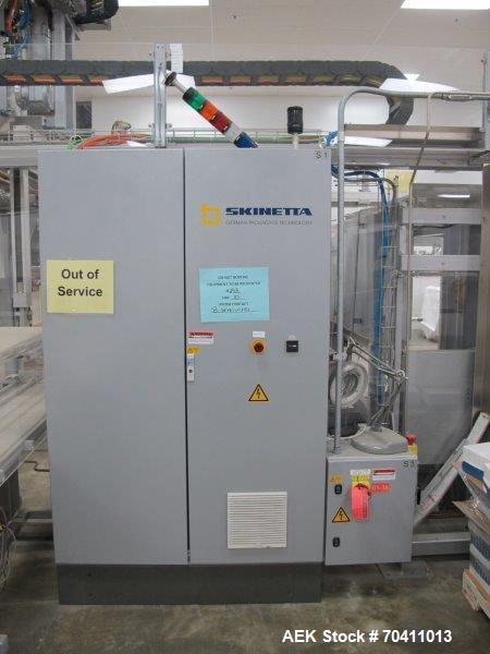 Used Skinetta Pac-Systems PALTEQ 1400 Automatic Palletizer.
