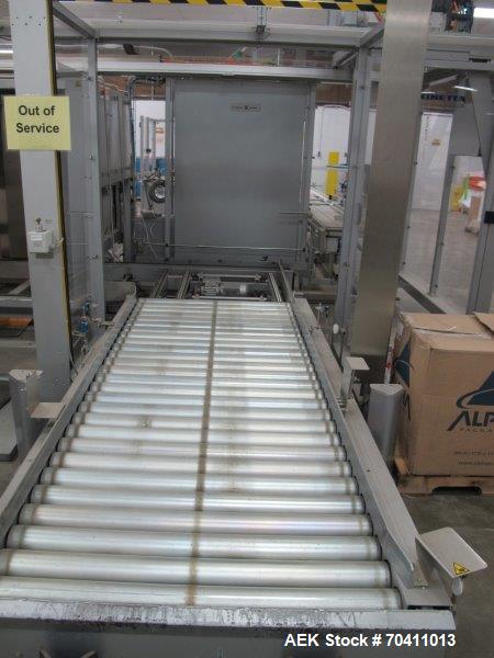 Used Skinetta Pac-Systems PALTEQ 1400 Automatic Palletizer.