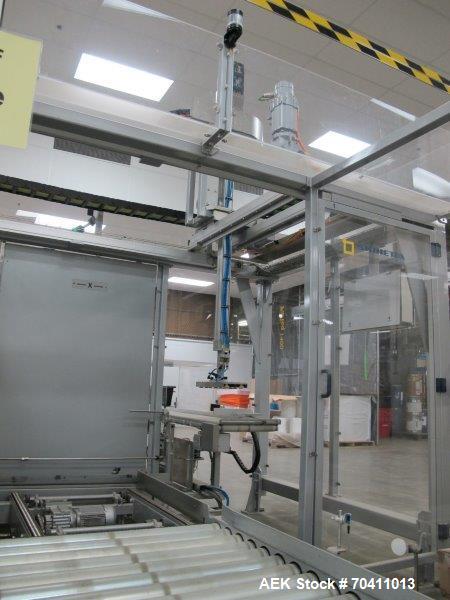 Used Skinetta Pac-Systems PALTEQ 1400 Automatic Palletizer.