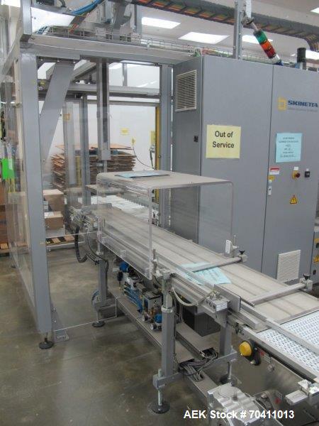 Used Skinetta Pac-Systems PALTEQ 1400 Automatic Palletizer.