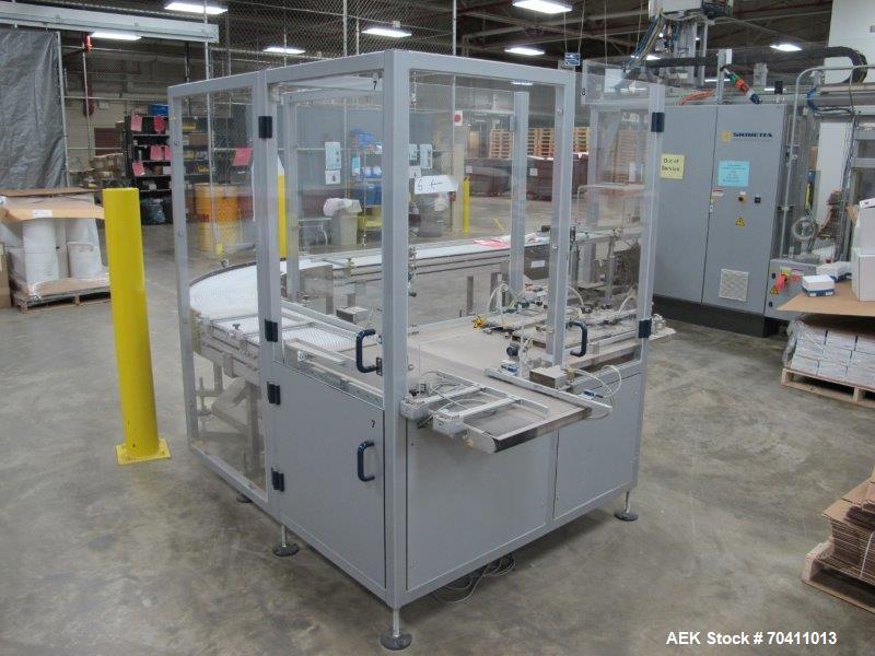 Used Skinetta Pac-Systems PALTEQ 1400 Automatic Palletizer.