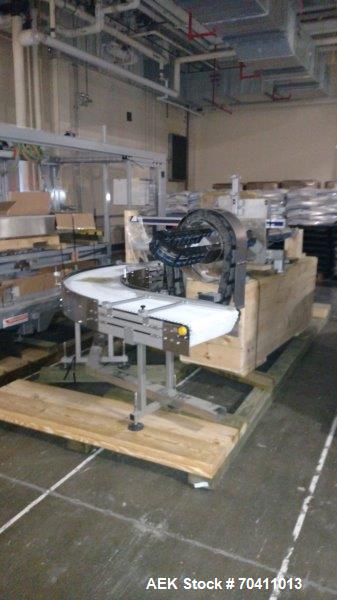 Used Skinetta Pac-Systems PALTEQ 1400 Automatic Palletizer.