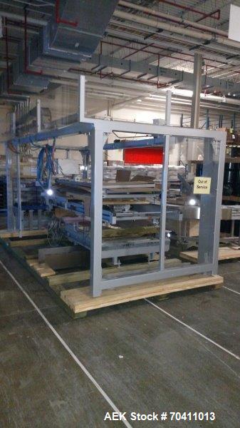 Used Skinetta Pac-Systems PALTEQ 1400 Automatic Palletizer.