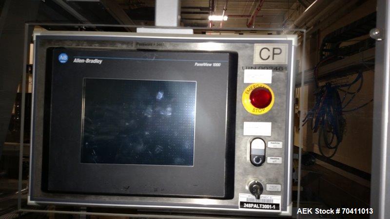 Used Skinetta Pac-Systems PALTEQ 1400 Automatic Palletizer.