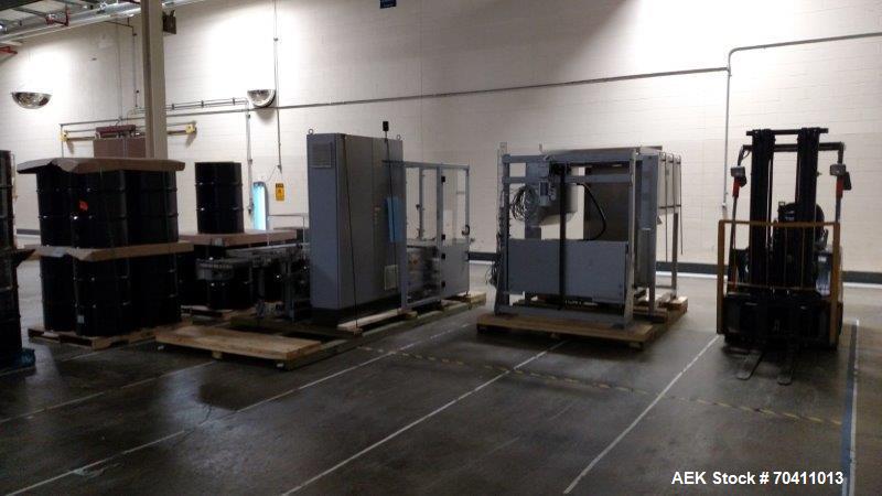 Used Skinetta Pac-Systems PALTEQ 1400 Automatic Palletizer.