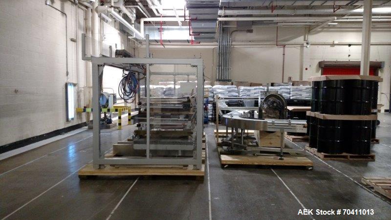 Used Skinetta Pac-Systems PALTEQ 1400 Automatic Palletizer.