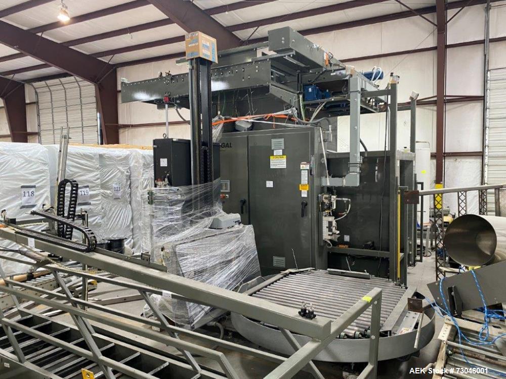 Used Von Gal Model SPLXC-2-4840-LH High Level Automatic Palletizer