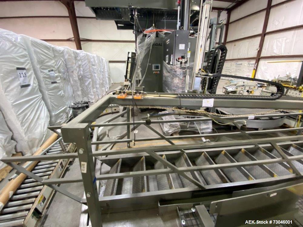 Used Von Gal Model SPLXC-2-4840-LH High Level Automatic Palletizer