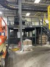 Used Alvey Series 780 Compact Automatic Full Case Palletizer. Capable of speeds up to 50 cases per minute. Includes pallet feeder, tier/slip sheet placer. Allen Bradley Compact Logix L326 PLC Control...