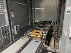 Used Alvey Series 780 Compact Automatic Full Case Palletizer. Capable of speeds up to 50 cases per minute. Includes pallet feeder, tier/slip sheet placer. Allen Bradley Compact Logix L326 PLC Control...