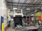 Used Alvey Series 780 Compact Automatic Full Case Palletizer. Capable of speeds up to 50 cases per minute. Includes pallet feeder, tier/slip sheet placer. Allen Bradley Compact Logix L326 PLC Control...