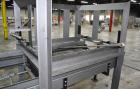 Used Alvey Model 800 Automatic Palletizer. Capable of speeds up to 75 cases per minute. Has Allen Bradley Micrologixs PLC controls, last running 40 x 48 pallets. Has pallet feeder, compact design.