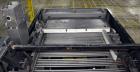 Used Alvey Model 800 Automatic Palletizer. Capable of speeds up to 75 cases per minute. Has Allen Bradley Micrologixs PLC controls, last running 40 x 48 pallets. Has pallet feeder, compact design.