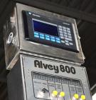 Used Alvey Model 800 Automatic Palletizer. Capable of speeds up to 75 cases per minute. Has Allen Bradley Micrologixs PLC controls, last running 40 x 48 pallets. Has pallet feeder, compact design.