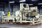 Used Columbia Machine Colmac 500 Low Level Case Palletizer, Model 500H-LRXS-AB-9002, Carbon Steel. Capable of 35 to 45 cases per minute depending on pattern. Capacity up to 24