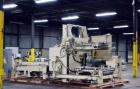 Used Columbia Machine Colmac 500 Low Level Case Palletizer, Model 500H-LRXS-AB-9002, Carbon Steel. Capable of 35 to 45 cases per minute depending on pattern. Capacity up to 24