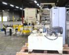 Used Columbia Machine Colmac 500 Low Level Case Palletizer, Model 500H-LRXS-AB-9002, Carbon Steel. Capable of 35 to 45 cases per minute depending on pattern. Capacity up to 24