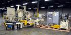 Used Columbia Machine Colmac 500 Low Level Case Palletizer, Model 500H-LRXS-AB-9002, Carbon Steel. Capable of 35 to 45 cases per minute depending on pattern. Capacity up to 24