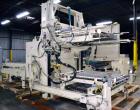 Used Columbia Machine Colmac 500 Low Level Case Palletizer, Model 500H-LRXS-AB-9002, Carbon Steel. Capable of 35 to 45 cases per minute depending on pattern. Capacity up to 24