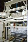 Used Columbia Machine Colmac 500 Low Level Case Palletizer, Model 500H-LRXS-AB-9002, Carbon Steel. Capable of 35 to 45 cases per minute depending on pattern. Capacity up to 24