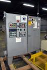 Used Columbia Machine Colmac 500 Low Level Case Palletizer, Model 500H-LRXS-AB-9002, Carbon Steel. Capable of 35 to 45 cases per minute depending on pattern. Capacity up to 24