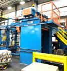Used Lambert Material Handling 1200 Fully Automatic Bag Palletizer. Speeds up to 50 cases per minute based on layer pattern, load capacity 600 pounds per layer, Maximum load capacity 4000 at 70