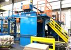 Used Lambert Material Handling 1200 Fully Automatic Bag Palletizer. Speeds up to 50 cases per minute based on layer pattern, load capacity 600 pounds per layer, Maximum load capacity 4000 at 70