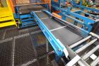 Used Lambert Material Handling 1200 Fully Automatic Bag Palletizer. Speeds up to 50 cases per minute based on layer pattern, load capacity 600 pounds per layer, Maximum load capacity 4000 at 70