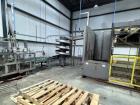 Used Nortech (Tishma) High-Level Full Case Palletizing System with Automatic Pallet Feed & Integrated Wrapper