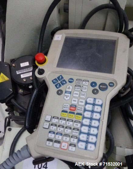 Unused- Kawasaki High-Performance Palletizing Robot, Model ZD250S. Degrees of freedom 4 axes payload 250 kg, horizontal reach 3,255 mm, vertical reach 3,075 mm, repeatability 0.5 mm. Includes transfo...