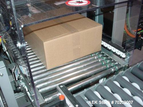 Used Cermex Sidel P922 Gantry Style Palletizer capable of speeds up to 12 cycles per minute. Has 4 axis gripping transfer station. Allen Bradley controls. Unit was installed and never put into produc...