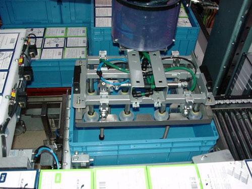 Used Cermex Sidel P922 Gantry Style Palletizer capable of speeds up to 12 cycles per minute. Has 4 axis gripping transfer station. Allen Bradley controls. Unit was installed and never put into produc...