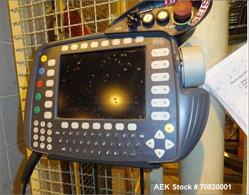 Used KUKA Robotter Industrial Robot, Model KUDA KR 180 PA S C2 FLR PHO2.Five axis industrial robot with jointed arm kinematics, KR C2 control unit, ergonomic KUKA control panel.Main bodies of the pri...