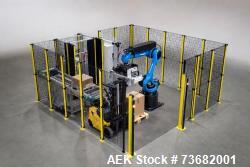New OnRobot D:PLOY Automatic Robotic Palletizing System with Yaskawa GP35L Robot, Safety Enclosure & Conveyor