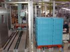 Used Cermex Sidel P922 Gantry Style Palletizer capable of speeds up to 12 cycles per minute. Has 4 axis gripping transfer station. Allen Bradley controls. Unit was installed and never put into produc...