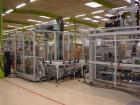 Used Cermex Sidel P922 Gantry Style Palletizer capable of speeds up to 12 cycles per minute. Has 4 axis gripping transfer station. Allen Bradley controls. Unit was installed and never put into produc...