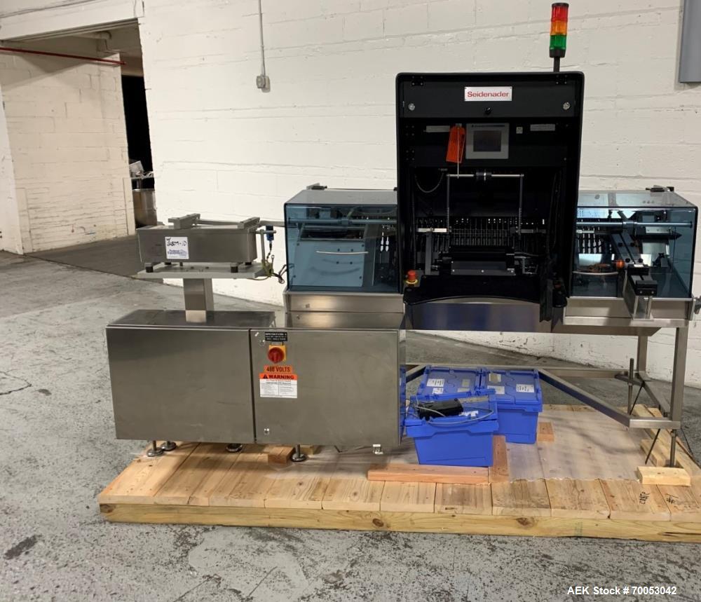 Used-Unused Seidenader inspection system, with (2) type V90-AVSB/60 Seidenader semi automatic inspection units, (1) L-R unit...