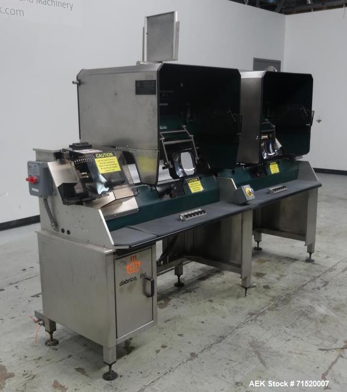Used Dabrico Model DI-200LT Dual Station Vial Inspection System