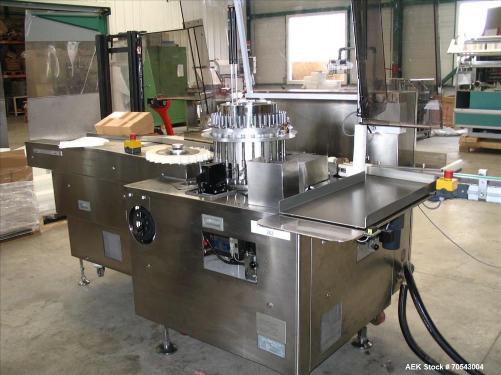 Used Stainless Steel Eisai AIM 581 SD Electronic Vial Inspection Machine