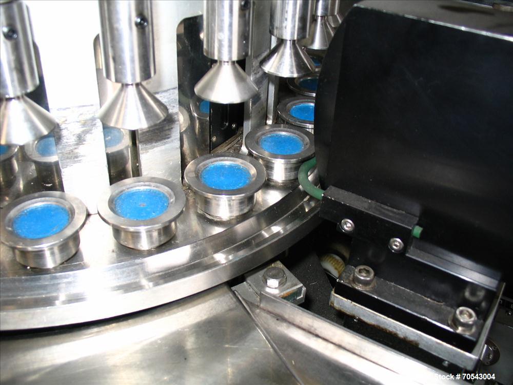 Used Stainless Steel Eisai AIM 581 SD Electronic Vial Inspection Machine