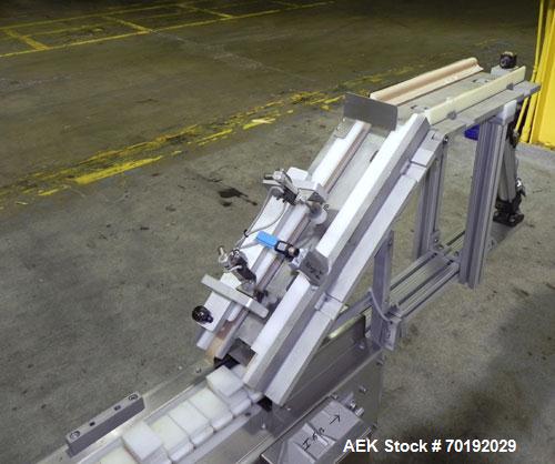 Used Nikka Densok Model HD1-1S High Voltage Pharmaceutical Pin Hole Detection System. Set for plastic vials and capable of speeds up to 300 vials per minute. Has a max card size: 150mm wide x 110mm t...