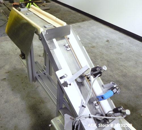 Used Nikka Densok Model HD1-1S High Voltage Pharmaceutical Pin Hole Detection System. Set for plastic vials and capable of speeds up to 300 vials per minute. Has a max card size: 150mm wide x 110mm t...