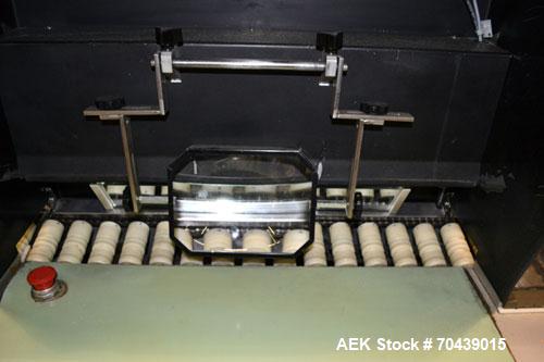 Used Dabrico DI-100 LT Semi Automatic Vial, Ampoule, Syringe Inspection Machine capable of speeds up to 150 vials per minute (per side). Back to back unit. Container size range: Vials/Cartridges 1ml ...