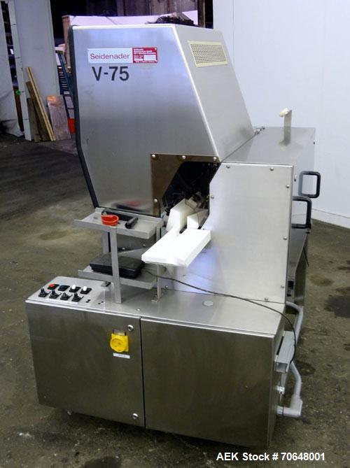 Used- Seidenader V 75-LR Semi-Automatic Vial  Inspection Machine