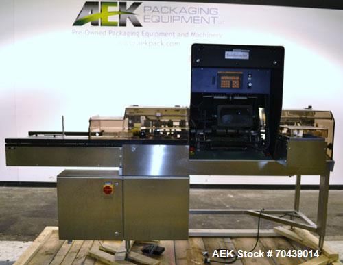 Used Seidenader V90 AVSB for visual inspection of filled vials. Model V90-AVSB/60-LR can handle products from .5ml to 1000ml with changeparts. Currently set up for 200ml vials. Can handle clear solut...