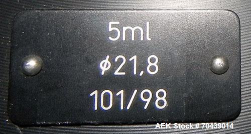 Used Seidenader V90 AVSB for visual inspection of filled vials. Model V90-AVSB/60-LR can handle products from .5ml to 1000ml with changeparts. Currently set up for 200ml vials. Can handle clear solut...