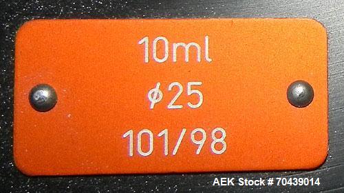 Used Seidenader V90 AVSB for visual inspection of filled vials. Model V90-AVSB/60-LR can handle products from .5ml to 1000ml with changeparts. Currently set up for 200ml vials. Can handle clear solut...