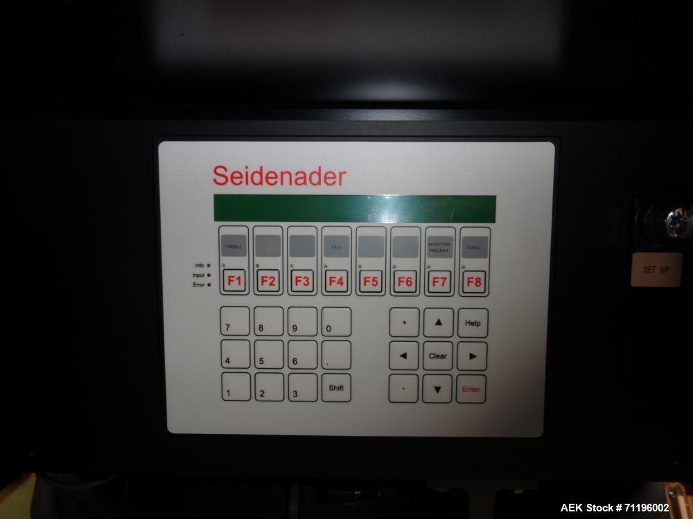 Used- Seidenader Model V90-AVSB/60-LR Visual Inspection System