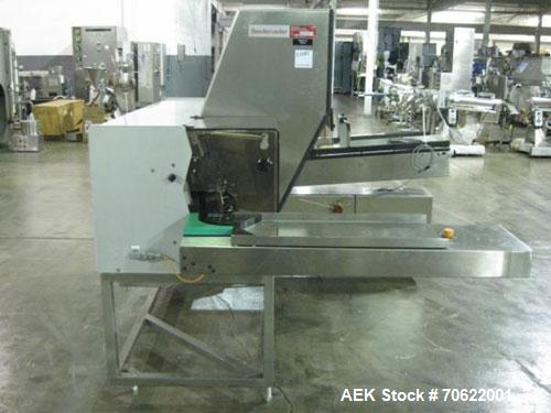 Used Seidenader Inspection Unit, Model V90-AVSB/60-RL. Designed to inspect ampules, vials, syringes, bottles and tubes, 0.5-1000ml size range, rated up to 150/min per lane, 30, 45, 60, 75 degree incl...