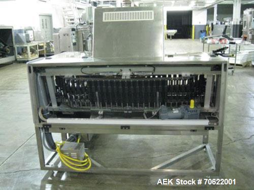 Used Seidenader Inspection Unit, Model V90-AVSB/60-RL. Designed to inspect ampules, vials, syringes, bottles and tubes, 0.5-1000ml size range, rated up to 150/min per lane, 30, 45, 60, 75 degree incl...